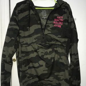 ANTI SOCIAL SOCIAL CLUB Camo Windbreaker/ Hoodie